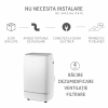Aer conditionat mobil, Turbionaire Revigo 14, 14000 BTU,  WIFI, Telecomanda, Clasa A, 3 viteze, Kit de evacuare aer inclus, Adaptor ferestre culisante, Flaps automat, Timer, Sleep, Dezumidificare