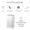 Aer conditionat mobil, Turbionaire Revigo 14, 14000 BTU,  WIFI, Telecomanda, Clasa A, 3 viteze, Kit de evacuare aer inclus, Adaptor fereastra, Flaps automat, Timer, Sleep, Dezumidificare