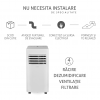 Aer conditionat portabil, Turbionaire Revigo 9, 9000 BTU, Clasa A, Eco, Kit de evacuare aer inclus, Adaptor ferestre culisante, Flapsuri multi directionale, Timer, Sleep, Dezumidificare