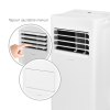 Aer conditionat portabil, Turbionaire Revigo 9, 9000 BTU, Clasa A, Eco, Kit de evacuare aer inclus, Adaptor ferestre culisante, Flapsuri multi directionale, Timer, Sleep, Dezumidificare