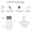 Aer conditionat mobil, Turbionaire Revigo 10, 10000 BTU,  Clasa A, Eco, Kit de evacuare aer inclus, Adaptor ferestre culisante, Flapsuri multi directionale, Timer, Sleep, Dezumidificare