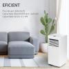 Aer conditionat mobil, Turbionaire Revigo 10, 10000 BTU,  Clasa A, Eco, Kit de evacuare aer inclus, Adaptor ferestre culisante, Flapsuri multi directionale, Timer, Sleep, Dezumidificare