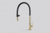 Baterie chiuveta FALMEC TREVI PRO PVD PALE GOLD, Cu dus extractabil, Pivotanta, Monocomanda, Inox AISI 304