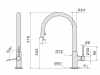 Baterie chiuveta FALMEC TREVI Round Chrome, Cu dus extractabil, Pivotanta, Monocomanda, Inox AISI 304