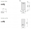 Chiuveta FALMEC COMO 18, 1 Cuva, Dimensiune exterioara 220 x 440 mm, AISI 304 otel inoxidabil, Radius 12mm, Preaplin Perimetral, Fibra anti-zgomot, Sistem drenaj FALMEC, Instalare flush sau pe blat