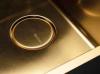 Chiuveta FALMEC COMO 70 Gold,1 Cuva, Adancime 200mm, AISI 304 otel inoxidabil, Radius 12mm, Fibra fonoabsorbantă, Orificiu de preaplin, Sistem drenaj fara imbinari FALMEC, Auriu