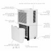 Dezumidificator Turbionaire EPI 12, 12 l/24h, Finisaj ABS Mat, Higrostat incorporat, Garantie 3 ani, Control digital tactil, Indicator luminos umiditate, Rezervor 2l, 120 m³/h, Timer, Display LED