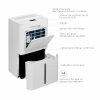 Dezumidificator Turbionaire LEVI 10, 10 l/24h, Silentios 38 dB, Garantie 3 ani, Rezervor 1.8l, Control digital tactil, Indicator luminos LED umiditate, Timer, Auto - restart