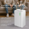 Dezumidificator Turbionaire LEVI 12 ION, 12 l/24h, Purificare prin Ionizare, Silentios 38 dB, Garantie 3 ani, Rezervor 1.8l, Control digital tactil, Indicator luminos LED umiditate, Timer, Auto- restart