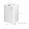 Dezumidificator Turbionaire LEVI 20 ION Clean, 20 l/24h, Purificare prin Ionizare, Filtru Hepa, Silentios 41 dB, Garantie 3 ani, Rezervor 4.5l, Control digital tactil, Indicator luminos LED umiditate, Timer, Auto- restart