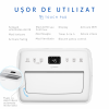 Dezumidificator Turbionaire SENSO N20 WiFi, 20 l/24h, WiFi, Purificare prin ionizare, Silentios 41 dB, Rezervor 4.5l, 180 m³/h, Flaps automat, Control electronic, Timer, Display digital, Control tactil, Garantie 3 ani, 