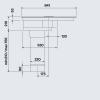 Hota cu aspiratie din blat, FALMEC Quantum Pro, Plita integrata,  L=84cm, Functia Double Bridge, 4 zone de gatit Flex Surface, 600m³/h, Touch Slider, Garantie 5 ani, Fabricatie Italia