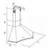 Hota de colt FALMEC ELIOS L=90 cm, 800 mc/h, Iluminare LED Dynamic si Dimabil, Control electronic, Garantie 5 ani, Fabricatie Italia