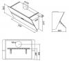 Hota de perete FALMEC FLIPPER,  Sticla culoare alba L=55 cm, Motor 800 mc/h, Iluminare LED, Garantie 5 ani, Fabricatie Italia, Filtru carbon inclus