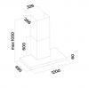 Hota de perete  FALMEC PLANE PLUS L=120 cm, Culoare Alba, Motor 800 mc/h, Sistem de comunicare wireless intre plita si hota Falmec, Aspiratie perimetrala, Iluminare LED dimabila si Dynamic Control electronic, Fabricatie Italia, Garantie 5 ani