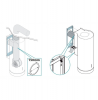 Hota de perete FALMEC POLAR EVO ALB, Motor 800 mc/h, Inox AISI 304, Iluminare Strip LED Dynamic si Dimabil, Clasa A, Garantie 5 ani, Fabricatie Italia
