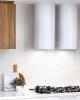 Hota de perete FALMEC POLAR EVO ALB, Motor 800 mc/h, Inox AISI 304, Iluminare Strip LED Dynamic si Dimabil, Clasa A, Garantie 5 ani, Fabricatie Italia