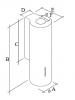 Hota de perete FALMEC POLAR WHITE, 800 mc/h, Culoare Alba, Iluminare LED, Garantie 5 ani, Fabricatie Italia