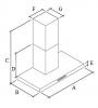 Hota de perete FALMEC STREAM L=90 cm, Motor 800 mc/h, Iluminat LED, Garantie 5 ani, Fabricatie Italia