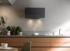 Hota de perete FALMEC VERSO culoare neagra, L=85 cm, Motor 800 mc/h, Dubla aspiratie, Functie 24h, Touch Control, Dynamic LED, Garantie 5 ani, Fabricatie Italia