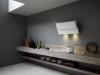 Hota de perete FALMEC VERSO EASY, L=85 cm, Motor 800 mc/h, Functionare in recirculare, Sistem de comunicare wireless intre plita si hota Falmec, Dubla aspiratie, Functie 24h, Touch Control, Dynamic LED, Garantie 5 ani, Fabricatie Italia, Alb