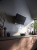 Hota de perete FALMEC VERSO EASY, L=85 cm, Motor 800 mc/h, Functionare in recirculare, Sistem de comunicare wireless intre plita si hota Falmec, Dubla aspiratie, Functie 24h, Touch Control, Dynamic LED, Garantie 5 ani, Fabricatie Italia, Negru 