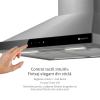 Hota de perete Kompatic by Turbionaire Alvia 60 KALVW60, Motor Brushless 450 mc/h, Clasa A+++, Filtre carbon incluse, Timer, Touch Control, Reminder curatare filtre, Iluminare LED, 3 viteze + Boost, Inox