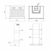 Hota de perete Kompatic by Turbionaire, KTE60WPB, Motor 800 mc/h, Clasa A++, Functionare automata, Senzor monitorizare temperatura, Functie curatare aer, Iluminare LED, 3 viteze, Boost si Super Boost, 60 cm, Negru