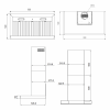 Hota de perete Kompatic by Turbionaire KTE90WPB, Motor 800 mc/h, Clasa A++, Functionare automata, Senzor monitorizare temperatura, Functie curatare aer, Iluminare LED, 3 viteze, Boost si Super Boost, 90 cm, Negru