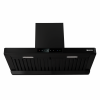 Hota de perete Kompatic by Turbionaire KTE90WPB, Motor 800 mc/h, Clasa A++, Functionare automata, Senzor monitorizare temperatura, Functie curatare aer, Iluminare LED, 3 viteze, Boost si Super Boost, 90 cm, Negru