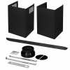 Hota de perete Kompatic by Turbionaire KTE90WPB, Motor 800 mc/h, Clasa A++, Functionare automata, Senzor monitorizare temperatura, Functie curatare aer, Iluminare LED, 3 viteze, Boost si Super Boost, 90 cm, Negru