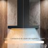 Hota de perete Kompatic by Turbionaire, Yara 60 KPYR60WB Motor 800mc/h, Clasa A++, Control prin Gesturi si Touch, Sistem anti-condens No Drip, Telecomanda, Functie curatare aer, Iluminare LED ajustabila, Aspiratie perimetrala, 60 cm, Negru mat
