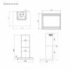Hota de perete Kompatic by Turbionaire, Yara 60 KPYR60WB Motor 800mc/h, Clasa A++, Control prin Gesturi si Touch, Sistem anti-condens No Drip, Telecomanda, Functie curatare aer, Iluminare LED ajustabila, Aspiratie perimetrala, 60 cm, Negru mat