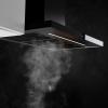 Hota de perete Turbionaire Ama 90 Wall Black, Motor 800 mc/h, Clasa A++, Motor brushless, Finisaj Negru mat, Control Touch, Iluminare LED 4000K, Display digital