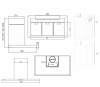 Hota de perete Turbionaire Ama 90 Wall Black, Motor 800 mc/h, Clasa A++, Motor brushless, Finisaj Negru mat, Control Touch, Iluminare LED 4000K, Display digital