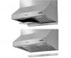 Hota de perete Turbionaire Cook 60 Pro TCK60WPS, Motor Brushless 800 mc/h, Clasa energetica A++, Filtre Baffle Avansate din Inox, Colector de grasimi, Control electronic, Iluminare Led, 3 viteze+Boost, 60 cm, Inox