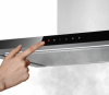 Hota de perete Turbionaire Elyn 90 TEY90W, Motor Brushless 800 mc/h, Clasa A++, Inox, Iluminat LED ajustabil, Control touch, 3 viteze, Boost si Super Boost, Aspiratie perimetrala, 90 cm, Inox