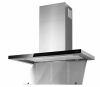 Hota de perete Turbionaire Elyn 90 TEY90W, Motor Brushless 800 mc/h, Clasa A++, Inox, Iluminat LED ajustabil, Control touch, 3 viteze, Boost si Super Boost, Aspiratie perimetrala, 90 cm, Inox