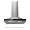 Hota de perete Turbionaire Maeve 60 TMVW60, Motor Brushless 450 mc/h, Clasa A+++, Filtre carbon incluse, Timer, Touch Control, Iluminare LED, 3 viteze + Boost, Inox