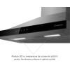 Hota de perete Turbionaire Maeve 60 TMVW60, Motor Brushless 450 mc/h, Clasa A+++, Filtre carbon incluse, Timer, Touch Control, Iluminare LED, 3 viteze + Boost, Inox