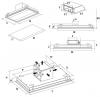 Hota de plafon FALMEC NUVOLA L=90 cm, Fara motor, Telecomanda, Inox AISI 304 Garantie 5 ani, Fabricatie Italia, Aspiratie perimetrala