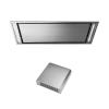 Hota de Plafon FALMEC STELLA PLUS L=90 cm, inox, Fara motor, Sistem de comunicare wireless intre plita si hota Falmec, Aspiratie perimetrala, Iluminare LED dimabila si Dynamic, Fabricatie Italia, Garantie 5 ani