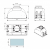 Hota Incorporabila  FALMEC GRUPPO INCASSO TOUCH VISION 50, Motor 800 mc/h, Garantie 5 ani, Aspiratie perimetrala, Touch Control, Fabricatie Italia, Dynamic LED