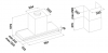 Hota Incorporabila FALMEC VIRGOLA NRS TOUCH Black  L=60 cm, Motor 800 mc/h, Sistem NRS de Reducere a Zgomotului, Nivel de zgomot maxim 54dB, Garantie 5 ani, Fabricatie Italia, Strip LED