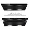 Hota incorporabila telescopica Kompatic by Turbionaire Novia 60 KNA60TB, Motor Brushless 800 mc/h, Panou Telescopic Automat cu Control prin Gesturi, Clasa A+++, Touch, 3 viteze + Boost & Super Boost, Iluminare LED, Timer, Negru