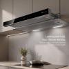 Hota incorporabila telescopica Kompatic by Turbionaire Novia 60 KNA60TS, Motor Brushless 800 mc/h, Panou Telescopic Automat cu Control prin Gesturi, Clasa A+++, Touch, 3 viteze + Boost & Super Boost, Iluminare LED, Timer, Inox