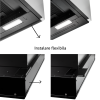 Hota incorporabila Turbionaire Enia 60 Plus TNP60BB, Motor Brushless 800mc/h, WIFI, Clasa A+, Functie curatare aer, Reminder curatare/schimbare filtru, Control tactil pe panoul mobil, Refulare verticala/orizontala, Finisaj negru