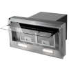 Hota incorporabila Turbionaire Enia 60 Plus TNP60BS, Motor Brushless 800mc/h, WIFI, Clasa A+, Functie curatare aer, Reminder curatare/schimbare filtru, Control tactil pe panoul mobil, Refulare verticala/orizontala, Finisaj Inox