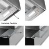 Hota incorporabila Turbionaire Enia 90 Plus TNP90BS, Motor Brushless 800mc/h, WIFI, Clasa A+, Functie curatare aer, Reminder curatare/schimbare filtru, Control tactil pe panoul mobil, Refulare verticala/orizontala, Finisaj inox