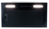 Hota incorporabila Turbionaire Luna 50 Black, Motor 460 mc/h, Iluminare LED 4000K, 3 viteze, Filtru grasimi din aluminiu negru in 5 straturi
